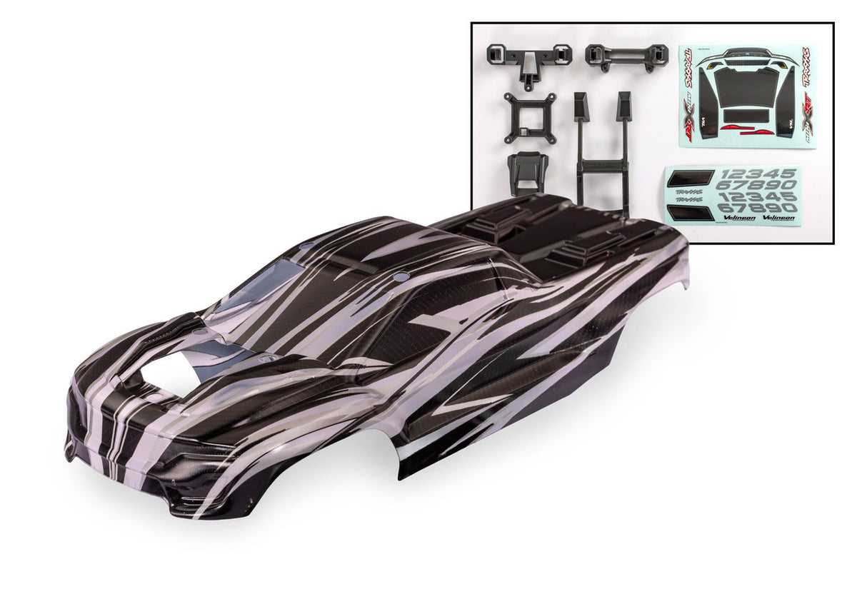 Traxxas 10712X Mini XRT ProGraphix Body Clear Clipless Mounts Decals 1/16