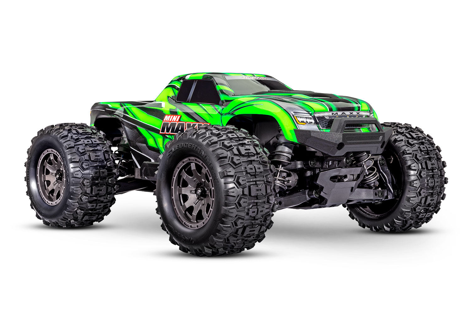 Traxxas 107154-1-GRN Mini Maxx BL-2s 4WD Brushless RTR Truck, Green