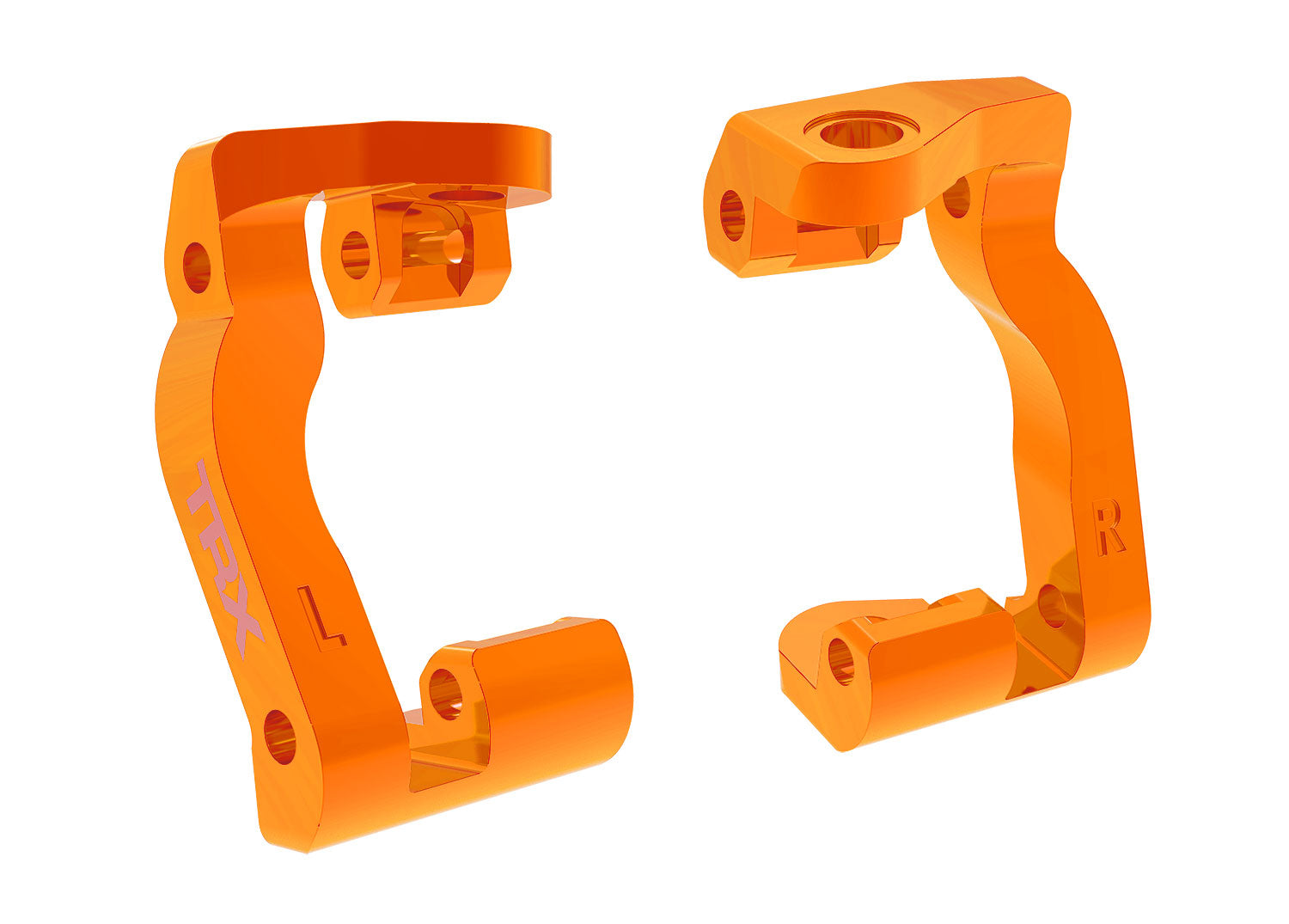 Traxxas 10733-ORNG Aluminum Caster Blocks L&R, Orange: Mini Maxx and Mini XRT