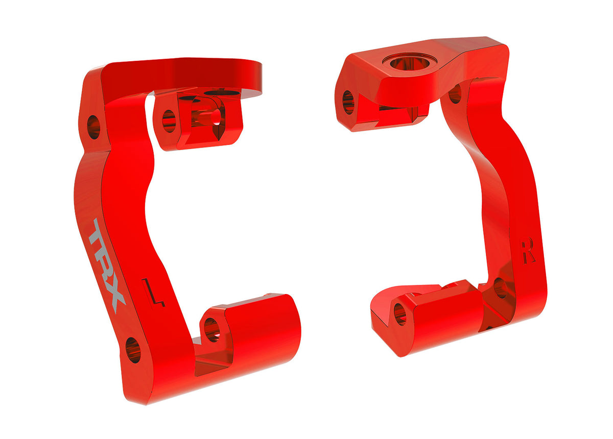 Traxxas 10733-RED Aluminum Caster Blocks L&R, Red: Mini Maxx and Mini XRT