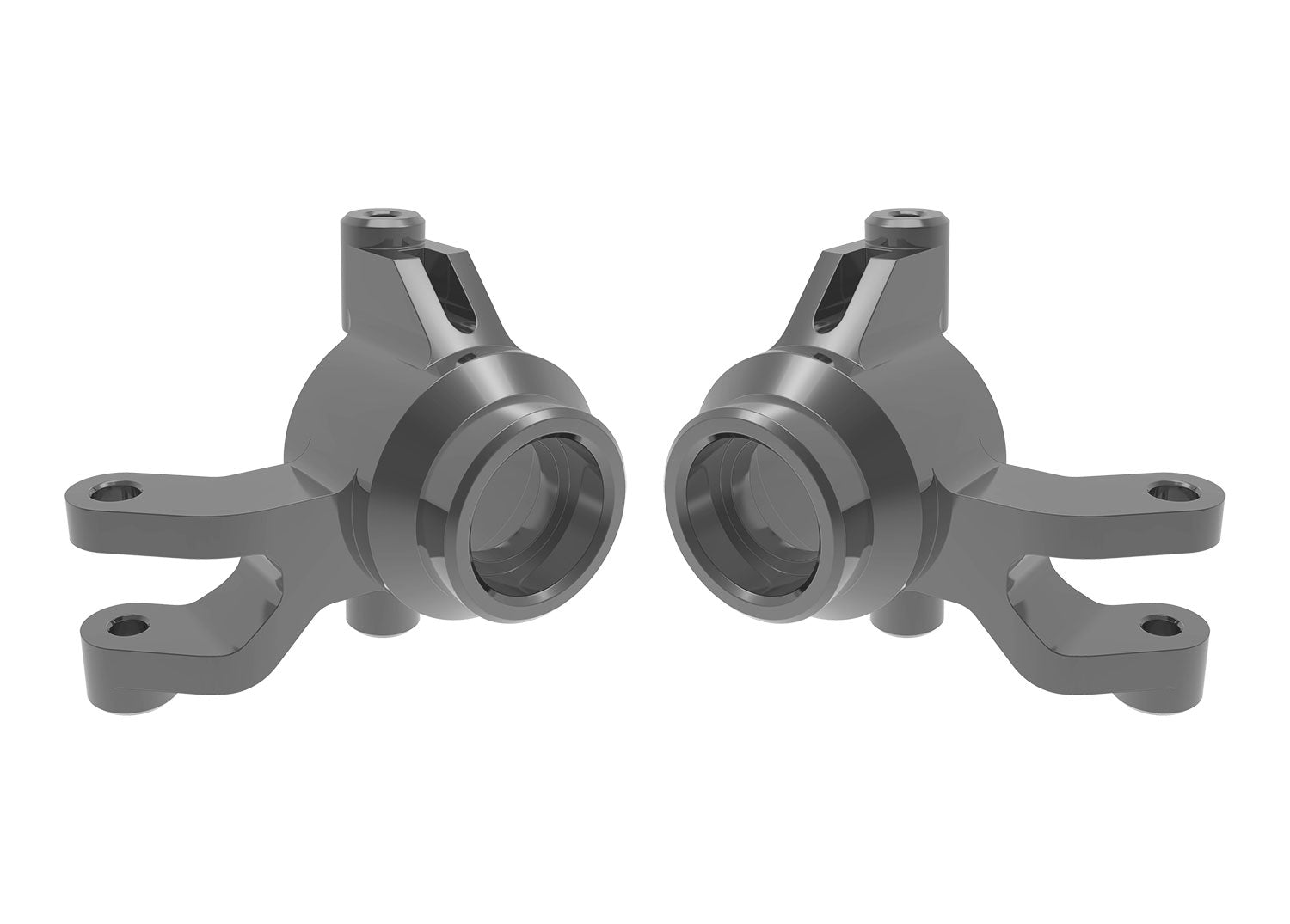 Traxxas 10734-GRAY Steering Blocks L&R Aluminum, Gray: Mini Maxx and Mini XRT