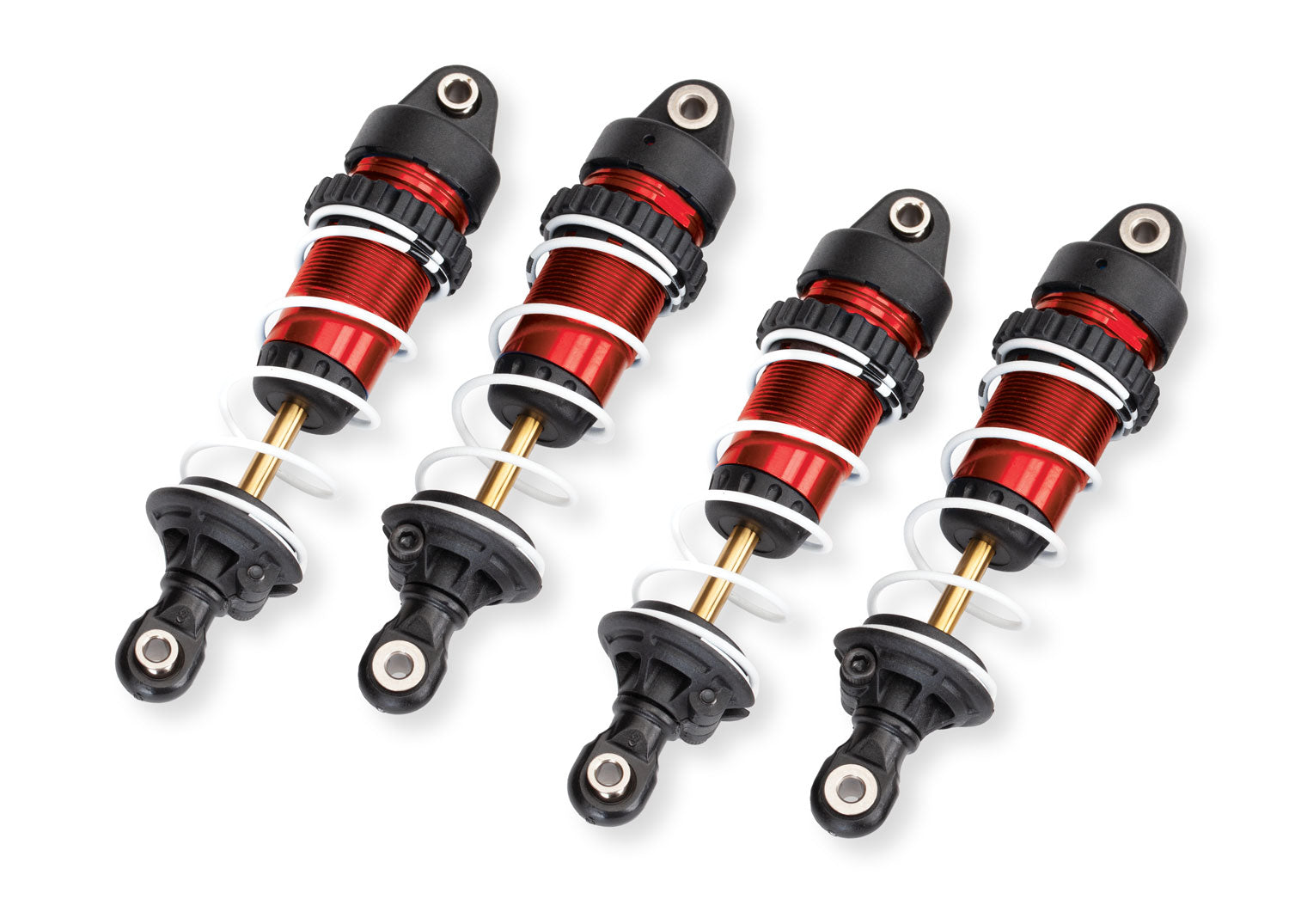 Traxxas 10765-RED Shocks, GTR Long with Springs, Red