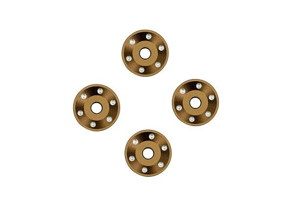 Traxxas 10257-BRNZ Aluminum Wheel Washers, Bronze (4): Maxx Slash