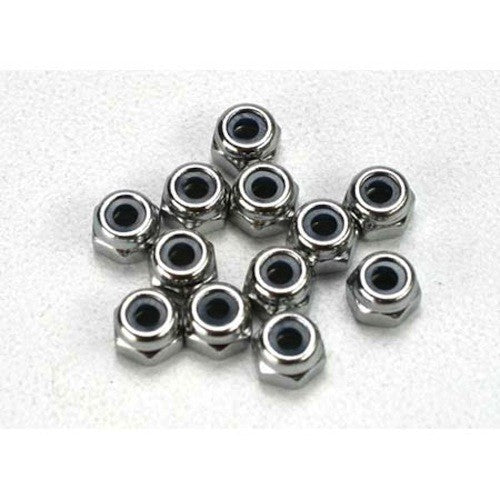 Traxxas 5158 Nuts, 2.5mm Nylon Locking (12): Slayer
