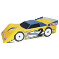 RJ Speed 1030 Mega Wedge 1/8 Dirt Oval Body Clear .060 Lexan RC Racing