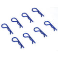 Dynamite DYN5526 Anodized Body Clips Blue (8) 1/10 Scale