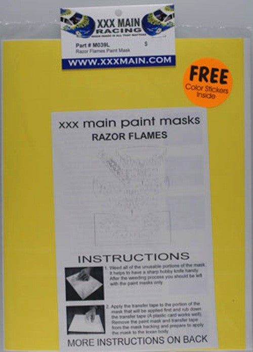 XXX Main M039L Razor Flames Paint Mask