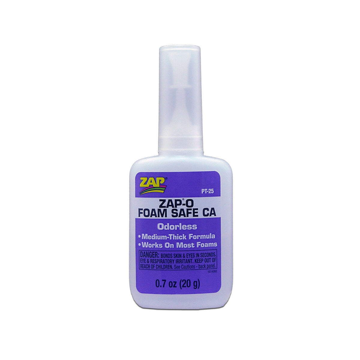 Pacer PT25 Zap-O Foam Safe CA Glue, 0.7 oz/20 grams