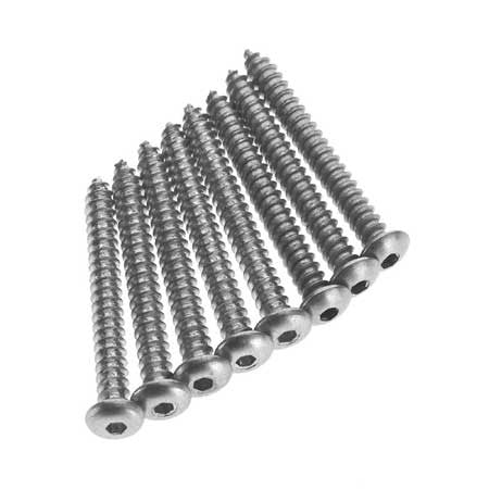 Great Planes GPMQ3128 #4 X 1" Button Head Sheet Metal Screws (8) GPMQ3128