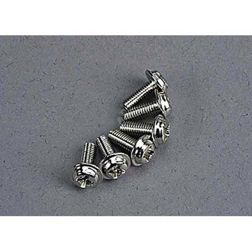 Traxxas 3185 Screws, 3 x 8mm, Washerhead TRA3185
