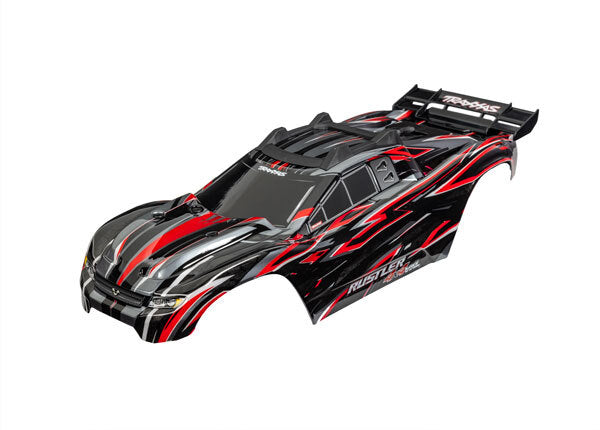 Traxxas 6785-RED Body Rustler 4x4 VXL, Red