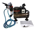 Spaz Stix SZX50000 Dual Action Gravity Feed Airbrush & Compressor Combo