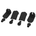 RPM 80402 Shock Shaft Guards (4), Black: 1/10 Slash 4x4, 2wd, E-T-Maxx