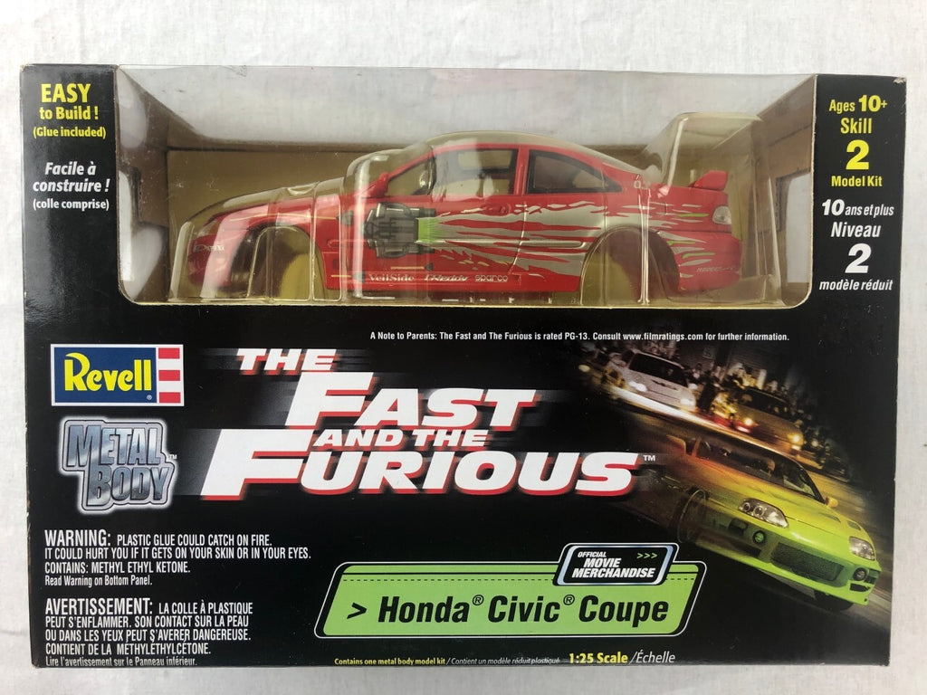 Revell 1/25 Fast and the Furious Honda Civic Coupe Metal Model Sealed 85-1553