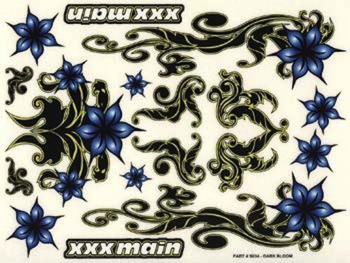 XXX Main S034 Dark Bloom R/C RC Stickers/Decals