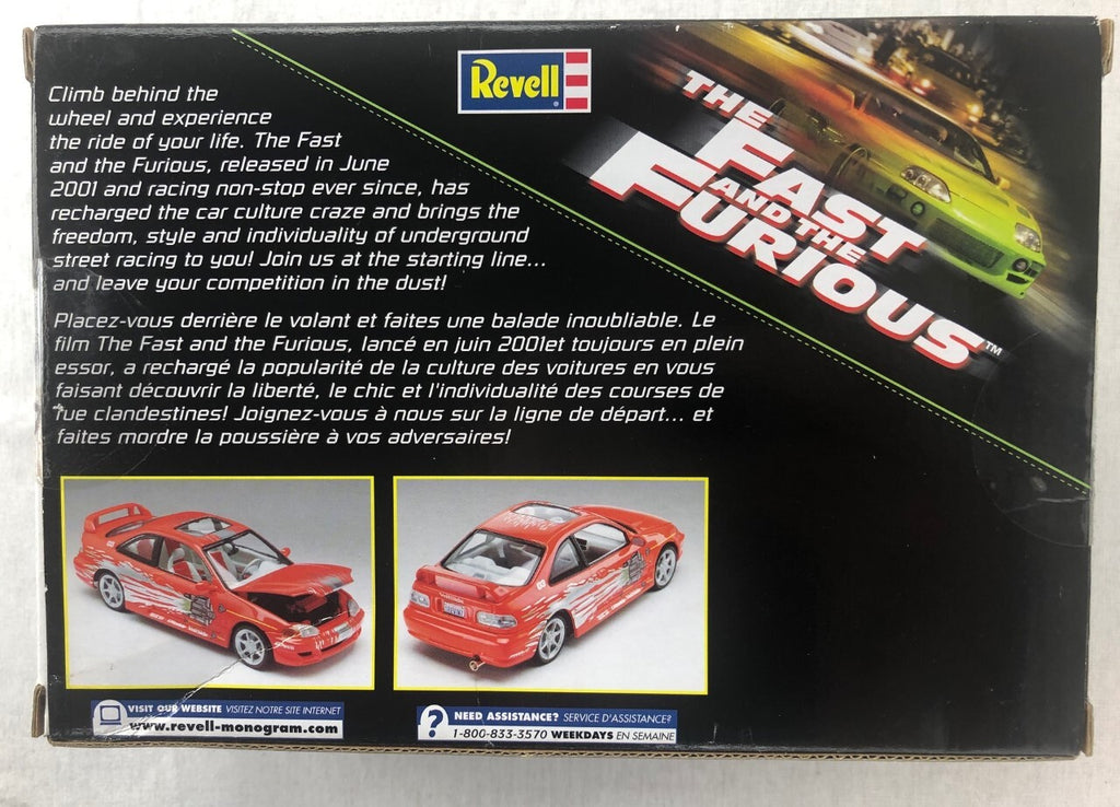Revell 1/25 Fast and the Furious Honda Civic Coupe Metal Model Sealed 85-1553