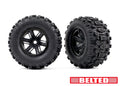 Traxxas 7871-FINAL X-Maxx Black Wheels w/ Sledgehammer Belted Tires (2) (Copy)