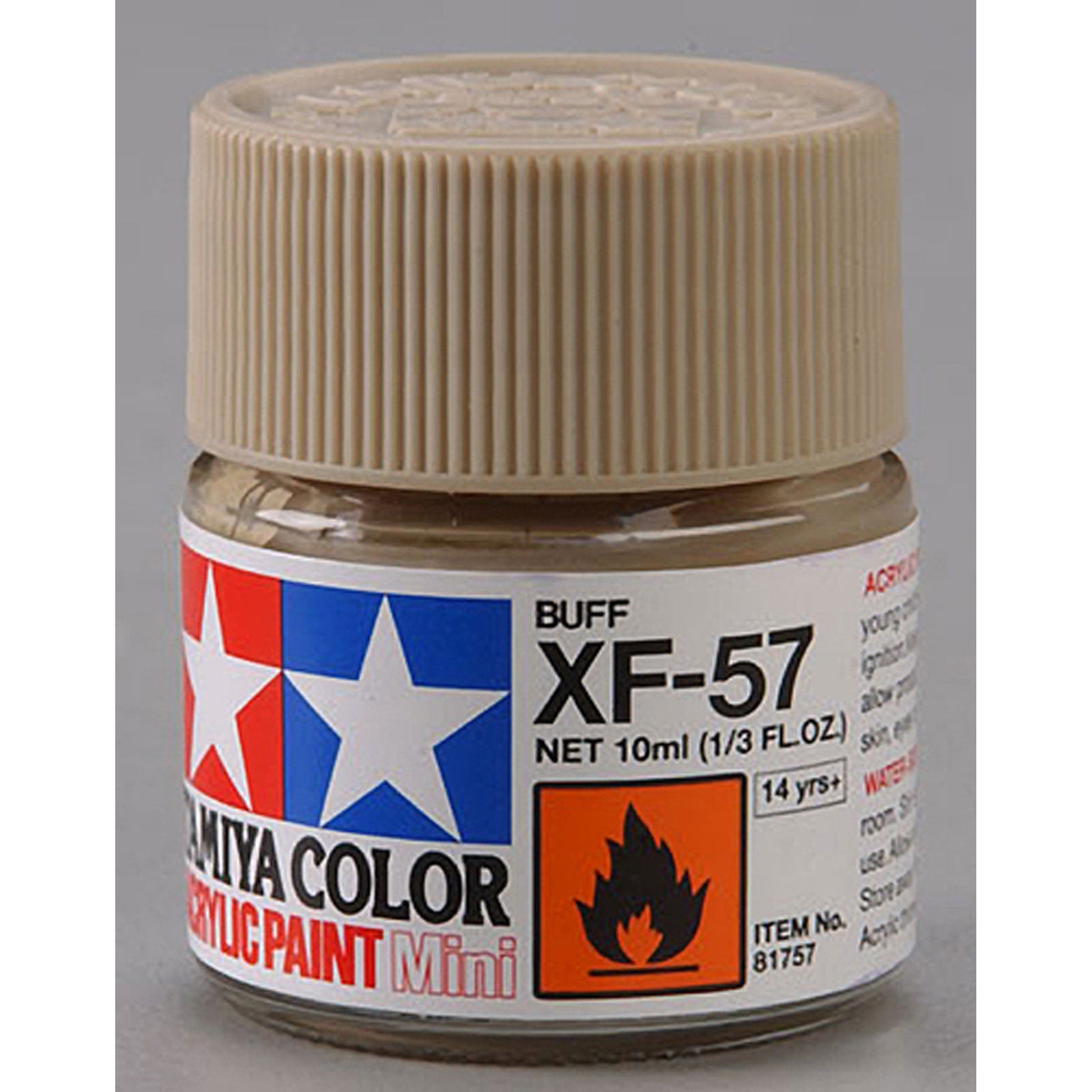 Tamiya 81757 Acrylic Paint Mini XF-57 Buff Paint