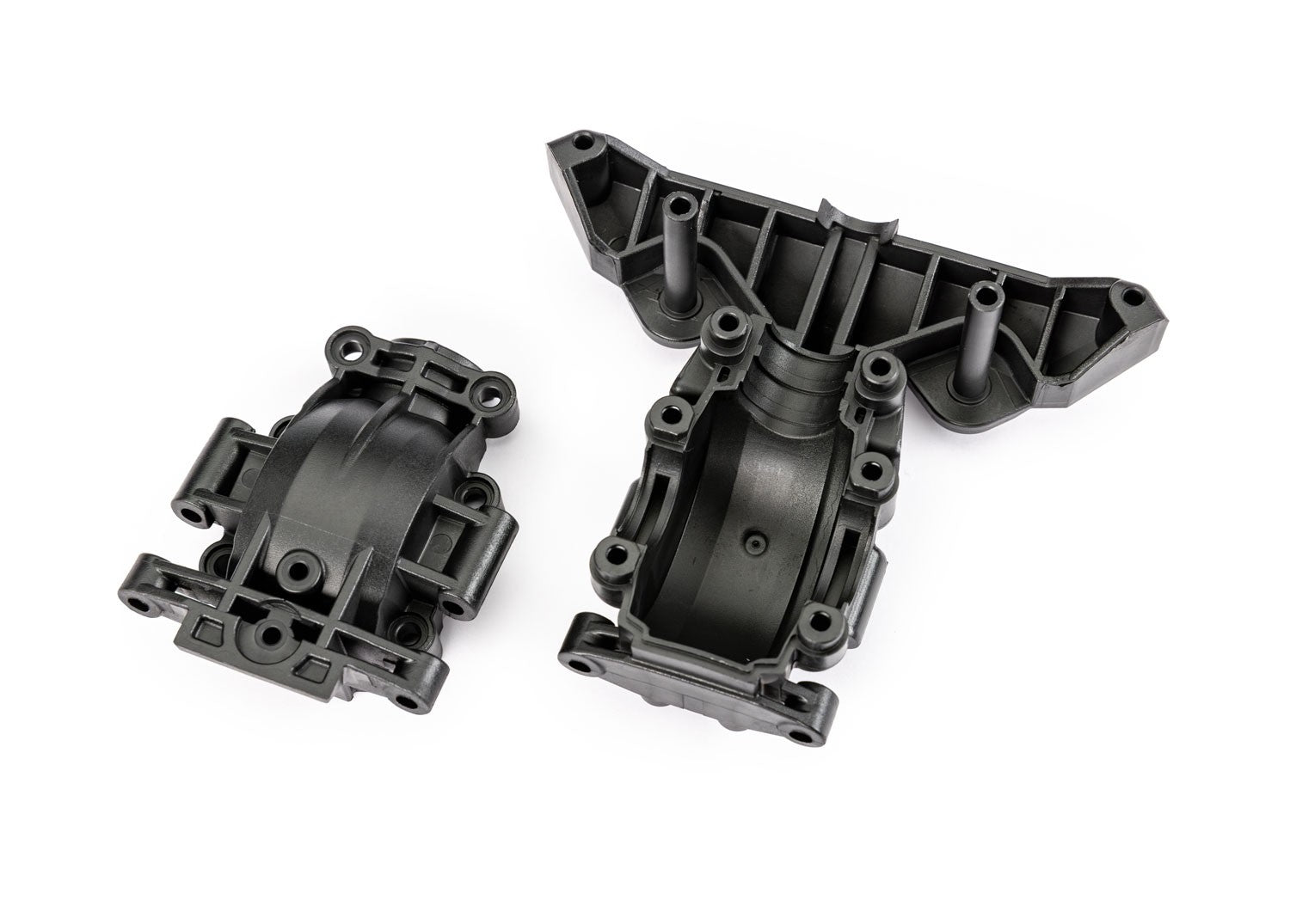Traxxas 10728X Upper and Lower Bulkhead: Mini Maxx & Mini XRT
