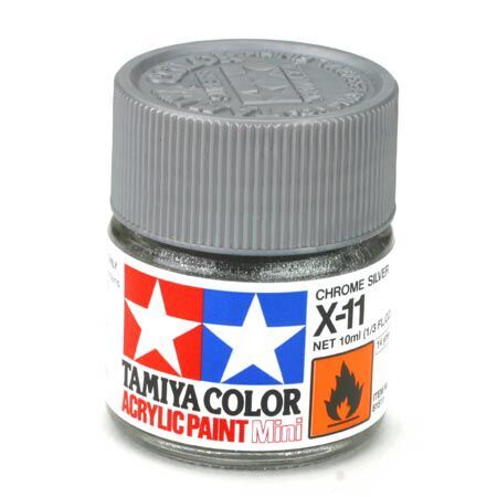 Tamiya 81511 Acrylic Mini X-11 Chrome Silver Paint