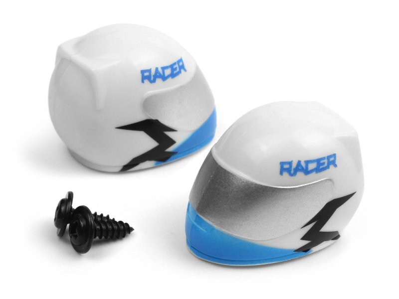 BlackZon 540185 Driver Helmet (Blue/2pcs), Smyter