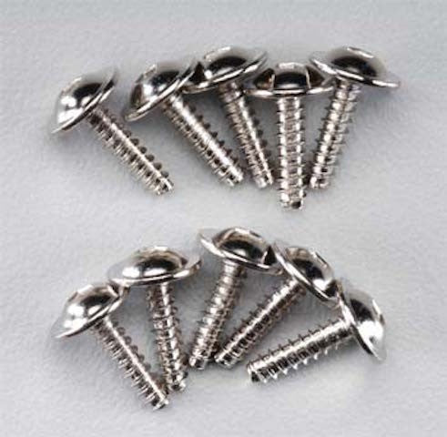 HPI Z489 TP Flanged Screws M2.6x10mm Hex Socket (10): Baja HPIZ489