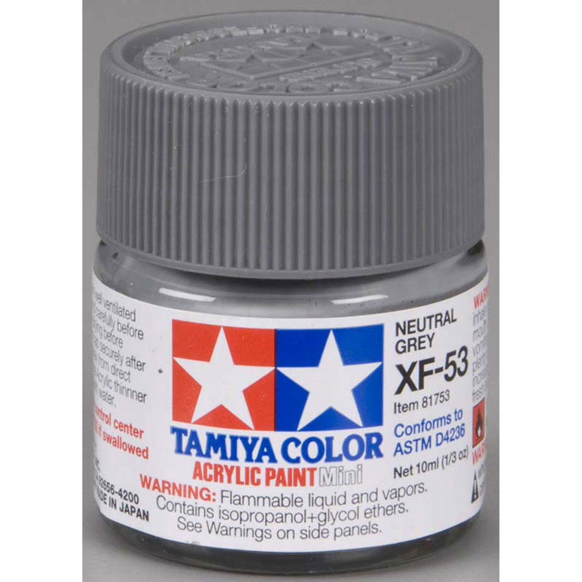Tamiya 81753 Acrylic Paint Mini XF-53 Neutral Grey Paint