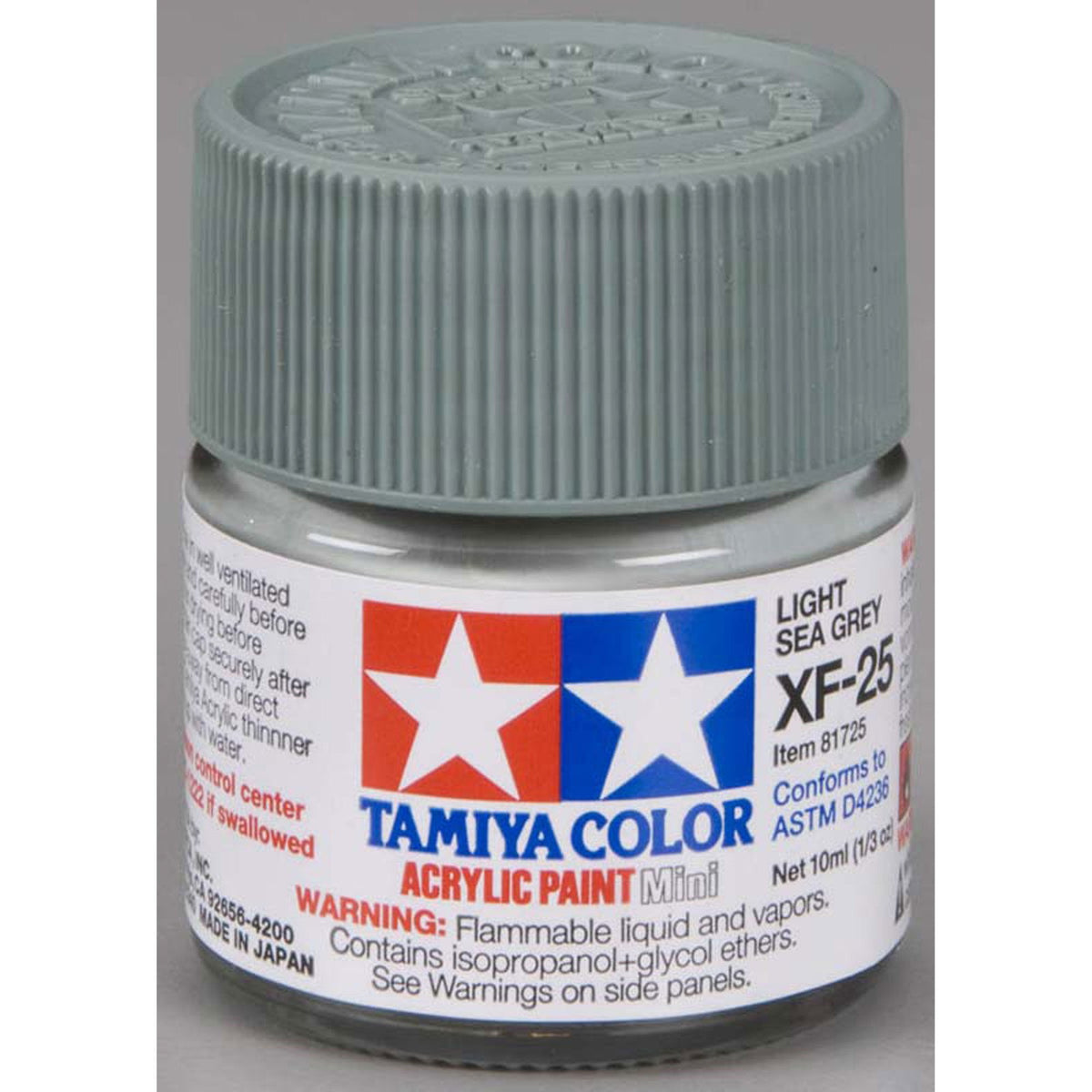 Tamiya 81725 Acrylic Paint Mini XF-25 Lt Sea Grey Paint