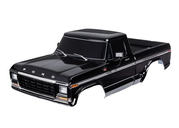 Traxxas 9230-BLK Body, Ford F-150 (1979), Complete, Black (Painted, Decals