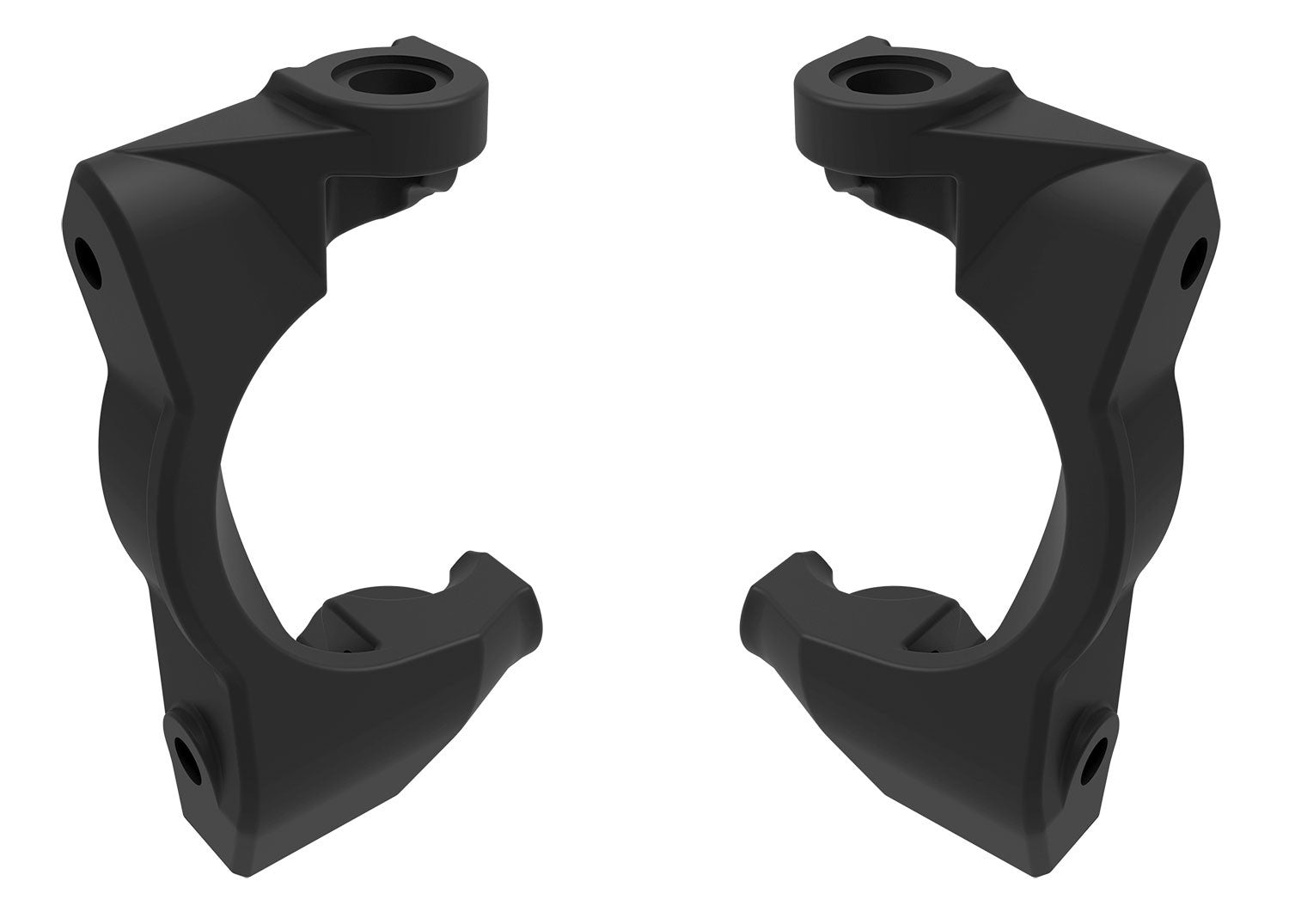 Traxxas 10732-BLK Caster Blocks (L&R), Black: Mini Maxx & Mini XRT