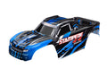 Traxxas 6762-BLUE Body Stampede 4x4 BL, Blue