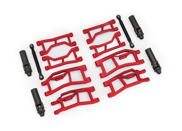 Traxxas 10790-RED Heavy Duty WideMaxx Suspension Kit, Red: Mini Maxx