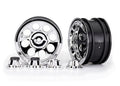 Traxxas 8163 Wheels 2.2 Classic Chrome/Center Caps