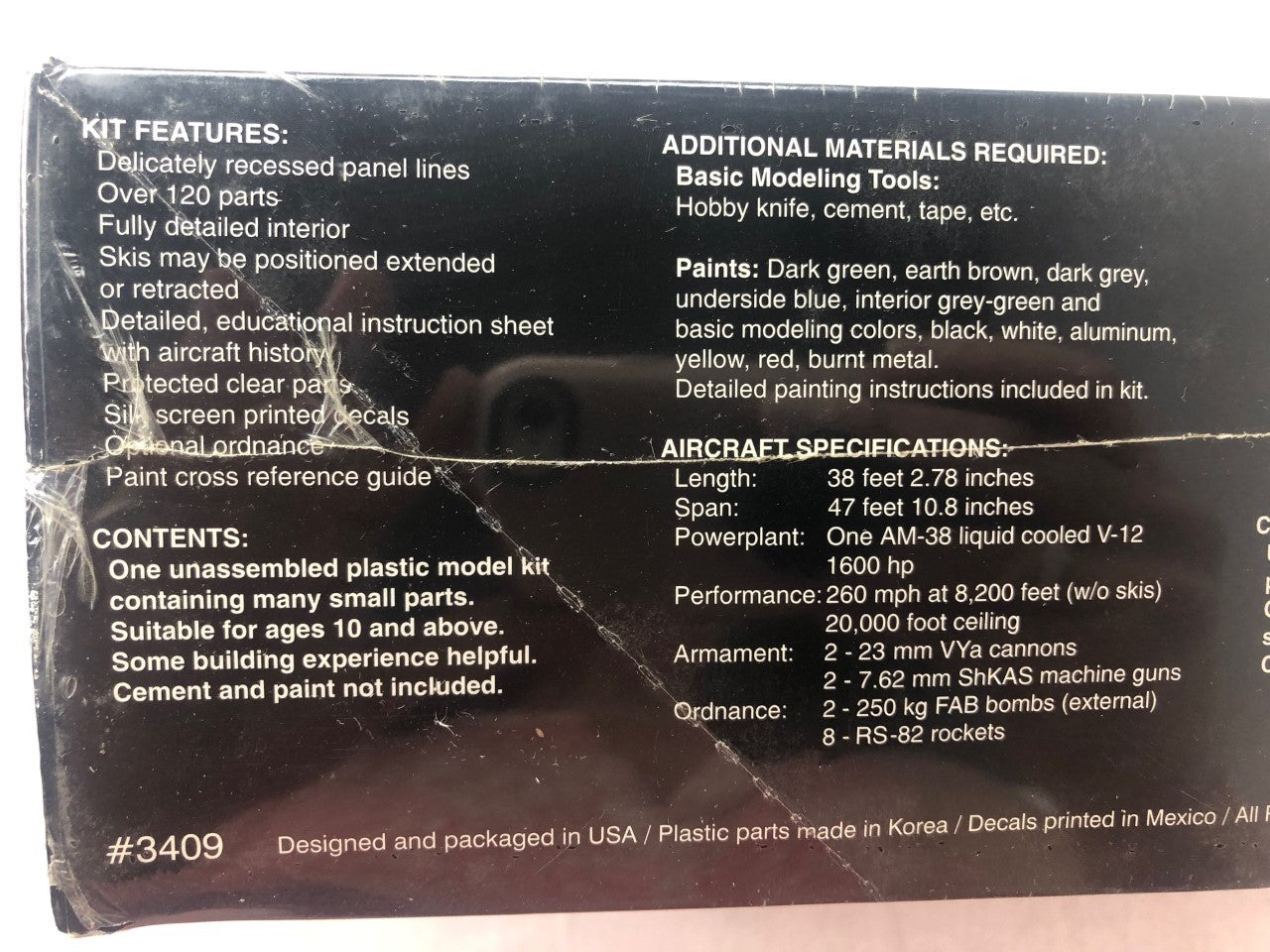 Accurate Miniatures 1/48 ILYUSHIN IL-2 Stormovik with SKIS "Flying Tank" Sealed