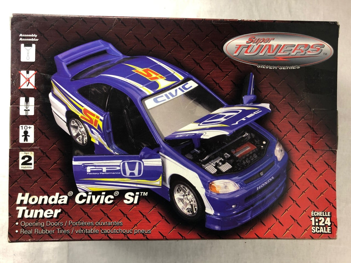 Testors 870013 Honda Civic Si Tuner 1/24 Diecast Metal Model Super Tuners