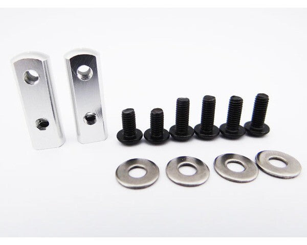 Hot Racing SH24M08 90 Degree Universal Servo Mount - Silver