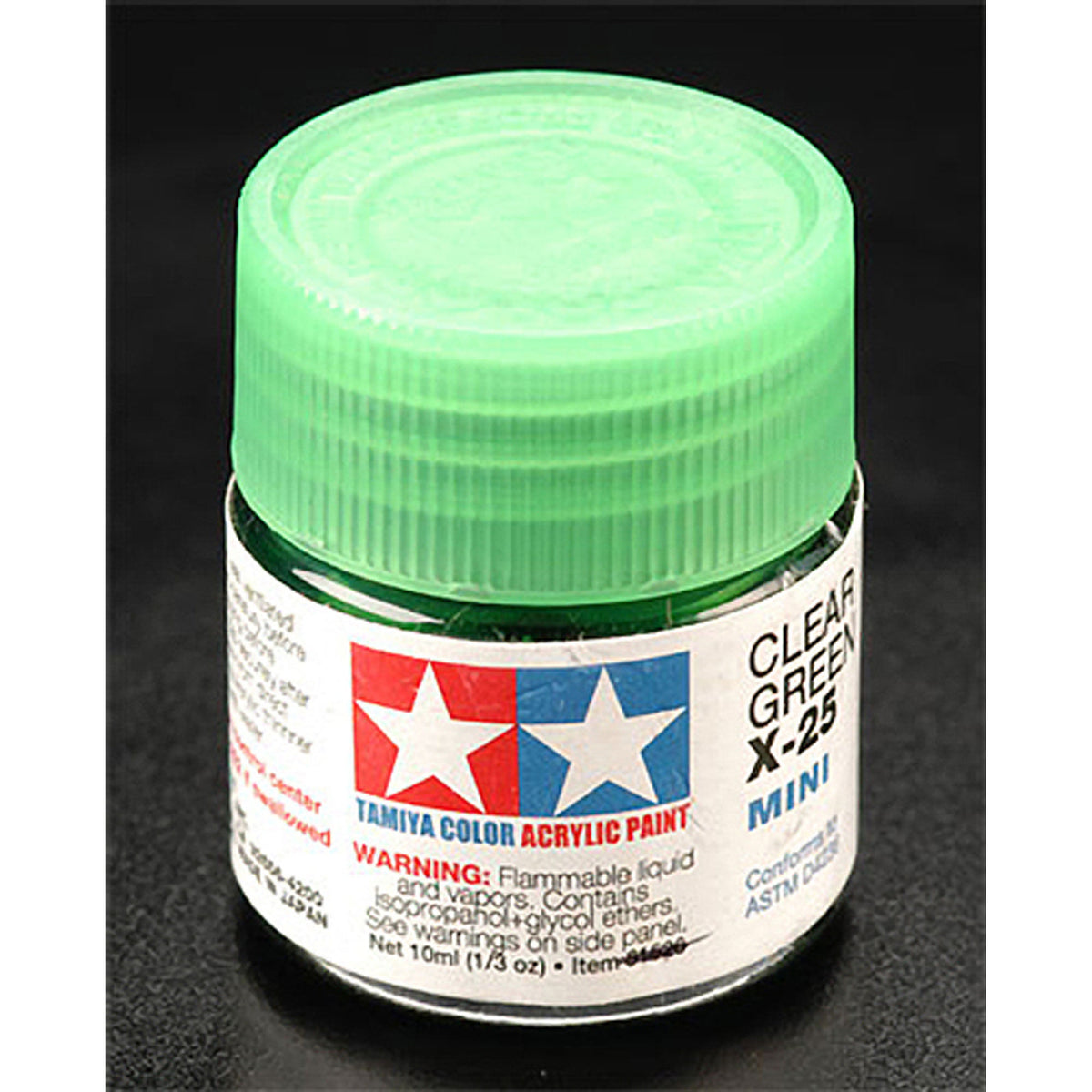 Tamiya 81525 Acrylic Mini X-25 Clear Green Paint
