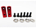 Hot Racing SH24M02 90 Degree Universal Servo Mount - Red