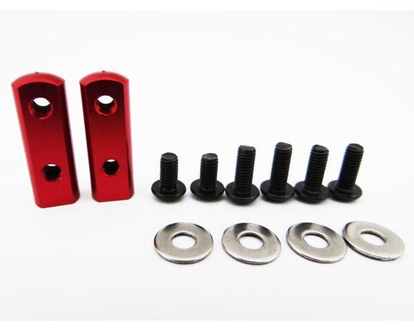Hot Racing SH24M02 90 Degree Universal Servo Mount - Red