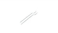 Rage R/C B1213 Rudder Pushrod Set: Black Marlin & Brushless