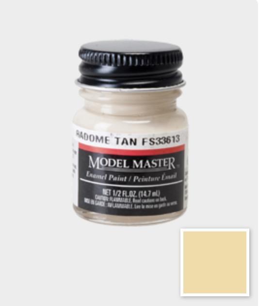 Testors Model Master 1709 Radome Tan FS 33613 Flat Enamel 1/2 oz