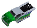 Team Associated 21444 TR28 Body White Green Pre-Cut 1/28 RC