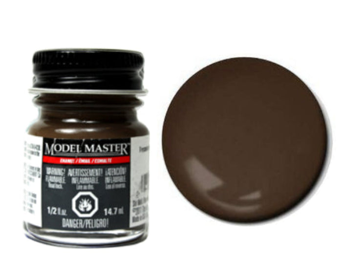 Testors Model Master 2174 Tricolor Brown NATO Semi-Gloss Enamel Paint 1/2 oz
