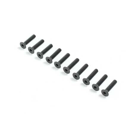 Losi LOS235178 Flat Head Screws, M3 x 14mm (10)