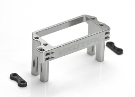 Exotek Racing 2110 Tenacity Lasernut Heavy Duty Servo Mount, 7075 Anodized, Gun Metal