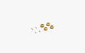 Carisma 16304 Brass Weight Wheels Hex Set (4pcs) for MSA-1E Trucks