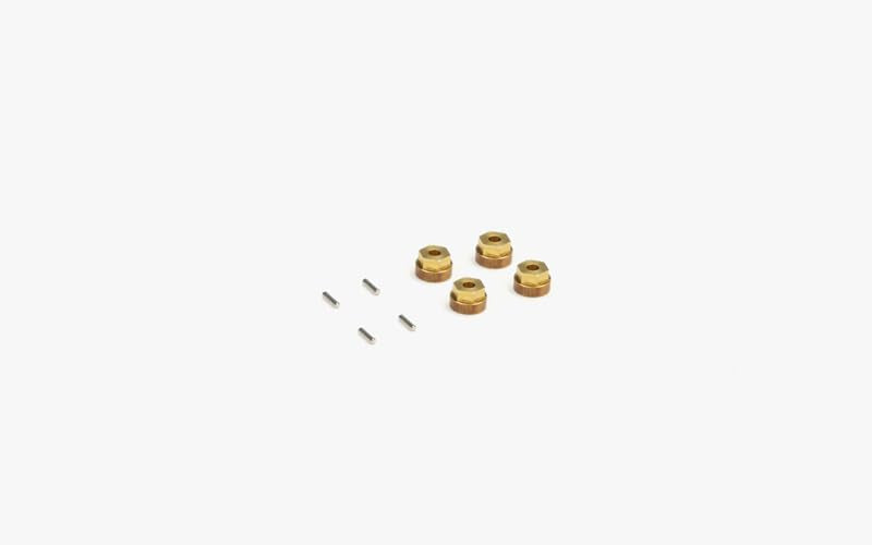 Carisma 16304 Brass Weight Wheels Hex Set (4pcs) for MSA-1E Trucks