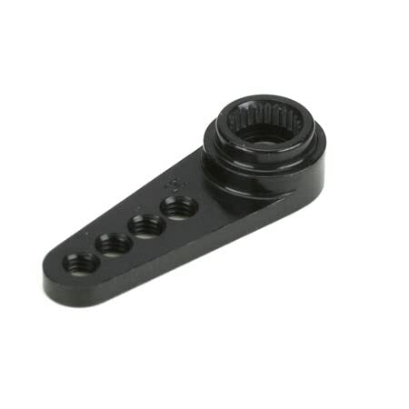 Dynamite DYN2561 Black Aluminum 1/2 Servo Arm: HiTec