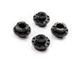 Traxxas 9075 Wheel Hub Covers Blk (4)