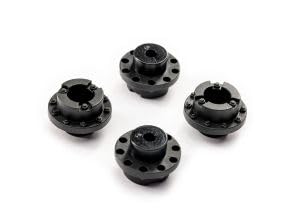 Traxxas 9075 Wheel Hub Covers Blk (4)
